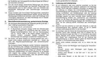 Allgemeine Verkaufs- und Lieferungsbedingungen für Saatgut nach dem Saatgutverkehrsgesetz mit Ausnahme von Pflanzkartoffeln und Zuckerrübensaatgut (AVLB Saatgut)